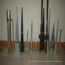 Q235 material hot dip galvanized ground screw pole anchor